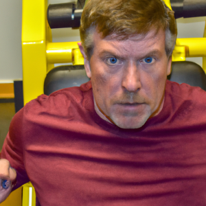 a professional appealing image of a caucasian man or woman exercising in a gym 870 300x300