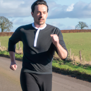 a professional appealing image of a caucasian man or woman jogging on a sunny day 973 300x300