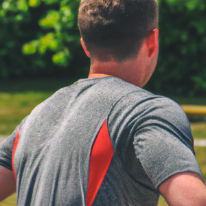 a professional appealing good looking and atheletic image of a caucasian man exercising or playing sports outside on a sunny day 456 300x300