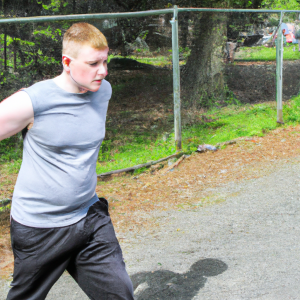 a professional appealing good looking and atheletic image of a caucasian man exercising or playing sports outside on a sunny day 809 300x300