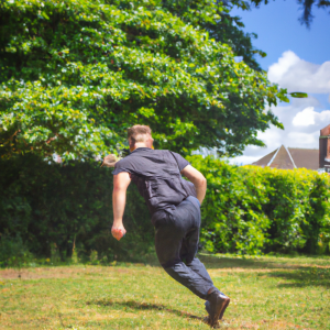 a professional appealing good looking and atheletic image of a caucasian man exercising or playing sports outside on a sunny day 933 300x300